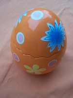 Retro nagyméretű kerámia húsvéti dísztojás bonbonier M. 13 cm  gyönyörű állapotban. dekoratív darab.
