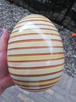 Large glazed ceramic eggs