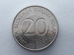 Szlovénia 20 Tolár 2006 - Szlovén 20 tolarjev, tolar 2006 külföldi pénz, érme