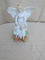 C. Tielsch & Co - kerámia figura - angyal gyerekekkel