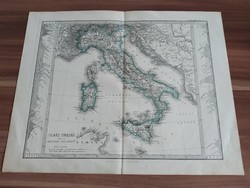 Stieler Iskolai átlásza, Olasz ország vagy az Apennini félsziget (1878)