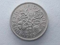 Egyesült Királyság Anglia 6 Pence, Penny 1965 - Angol Brit 6 pence, penny 1965 külföldi pénz, érme
