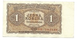1 korun 1953 Csehszlovákia
