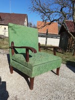 Kuriózum! Antik fotelágy mely kényelmes széles fotel
