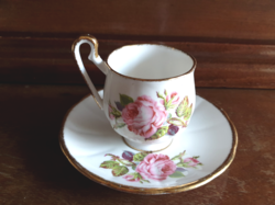 Vintage angol rózsás kávés csésze- Priory Dale Derbyshire