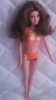 E 131. Fürdőruhás barbie baba meseszép selymes talán igazi hajjal  30 cm