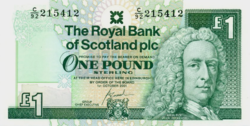 Skócia 1 Font Sterling 2001 UNC