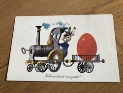 Kellemes Húsvéti Ünnepeket - Kecskeméty Károly rajzos képeslap