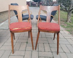 EXPO BRUSSELS 1958, 2 darab régi csehszlovák szék,nagyon ritka,talán ANTONIN SUMAN,retro,vintage