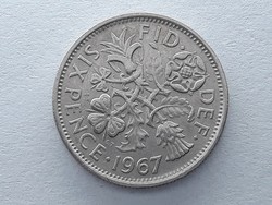 Egyesült Királyság Anglia 6 Pence, Penny 1967 - Angol Brit 6 pence, penny 1967 külföldi pénz, érme