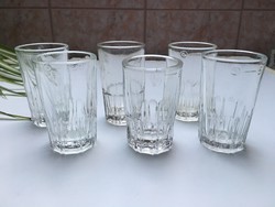 Retro üveg pohár 5cl magyar hitelesített