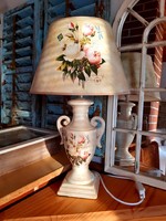 ÚJ!! Romantikus rózsás asztali lámpa