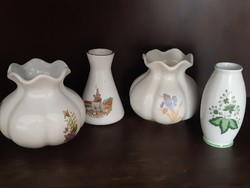  4 db Kerámia / porcelán kis váza