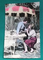 Emberek,régi jugoszláviai romantikus képeslap