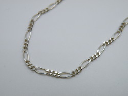 KK1039 Elegáns ezüst figaró nyaklánc 49 cm 925 jelzett