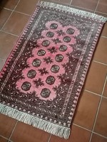 130 x 80 cm kézi csomozasu Afgán Bochara szőnyeg eladó 