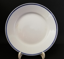 Retro Zsolnay porcelain Menzás blue striped flat plate, replacement