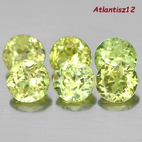 VALÓDI, 100% TERM. GREENISH LEMON YELLOW MALI GRÁNÁT DRÁGAKŐ (6DB) 1,25ct (VSI)! ÉRTÉKE: 62.500,-Ft!