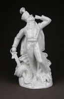 1D643 Maugsch Gyula - János Vitéz Herendi porcelán figura 21.5 cm