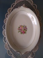 Large cream-colored porcelain baked or pastry serving from the usa.