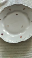 Zsolnay lapos barokk tányér
