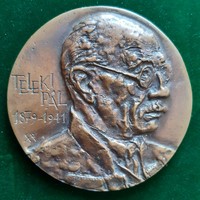 Szöllőssy Enikő: Teleki Pál (1879-1941), bronz érem