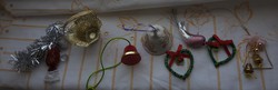 A mixed collection of interesting Christmas tree decorations - Christmas tree decorations in one
