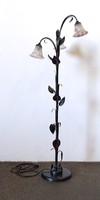 1C648 Olasz háromégős virág díszes fém állólámpa 150 cm