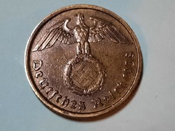 Horogkeresztes 10 Pfennig 1938 A gyönyörű 