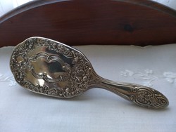 Hairbrush with silver plated goldsmith work