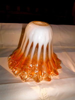 Szecessziós többrétegű vastag  üveg lámpabura