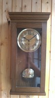Német falióra, "csendes óra", Art Deco, hibátlan, kb. 80 éves, Uhrenfabrik Mühlheim