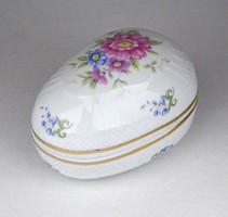 1D721 Nagyméretű tojás alakú Hollóházi porcelán bonbonier