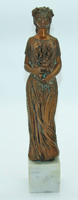 B416 R. Kiss Lenke női bronz szobra - meseszép gyűjtői darab