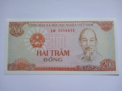  Unc 200 Dong Vietnám  1987  !! ( 2 )