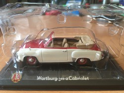 Wartburg 311-2 Cabriolet új modellautó eredeti dobozában