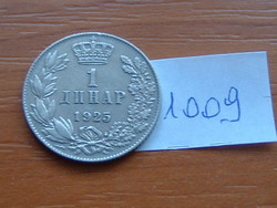 SZERB HORVÁT SZLOVÉN KIRÁLYSÁG 1 DINÁR 1925 (p) (thunderbolt, Poissy France #1009