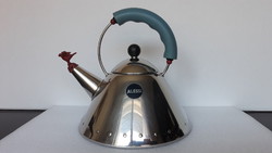 Alessi design, iconic bird kettle, teapot