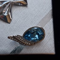 Aquamarine blue crystal pendant, fashionable decorative piece