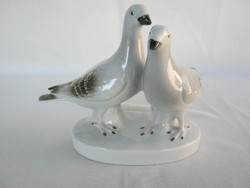 Sitzendorfi porcelán madár galamb pár