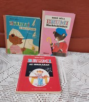 Bodó Béla :Brumi , A Balatonon   Mackóvárosban Az Iskolában  könyv könyvek  nosztalgia