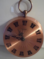 Copper - wall clock - copper !!!! - Mercedes brand - engraved 19 x 15 x 5 cm - flawless