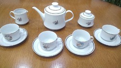 Alföldi porcelán teás, kávéskészlet vadász motívumos teás készlet