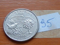 USA 25 CENT 1/4 DOLLÁR 2000 / D (Denver) Quarter (South Carolina) 95.