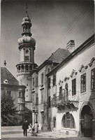 Retro képeslap - Sopron, Tűztorony