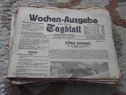 Wochen- Ausgabe Zeitung Neues Wiener 1933  - 1934