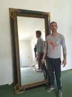 Antik stílusú tükör 218x118cm