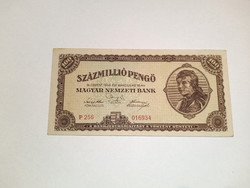 Régi Százmillió Pengő bankjegy 1946