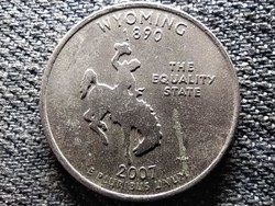 USA 50 State Quarters Wyoming 1/4 Dollár 2007 D (id47200)