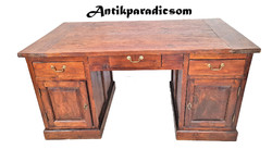 A302 solid teak wood desk